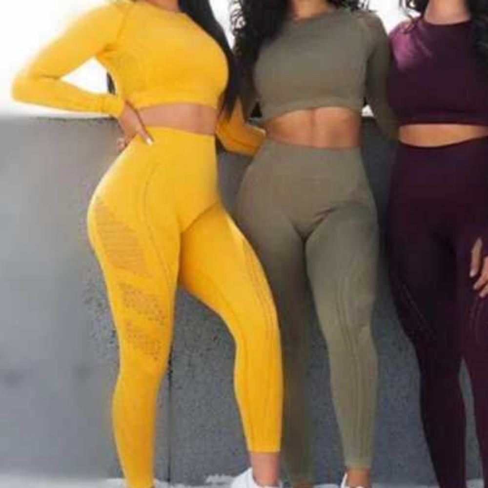 2-Piece Fitness Set- Yellow